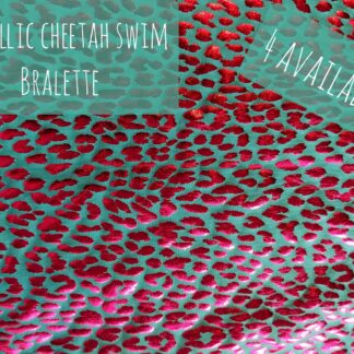 Metallic Cheetah Swim Bralette