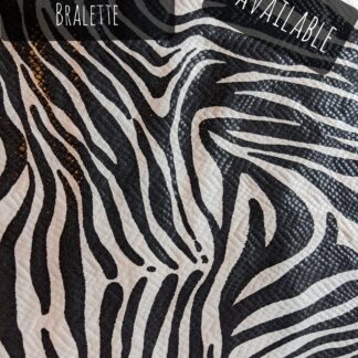 Shimmer Zebra Swim Bralette