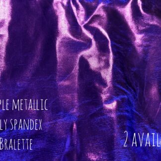 Purple Metallic Poly Spandex Bralette