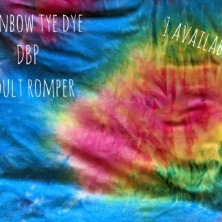 Rainbow Tye Dye DBP Adult Romper